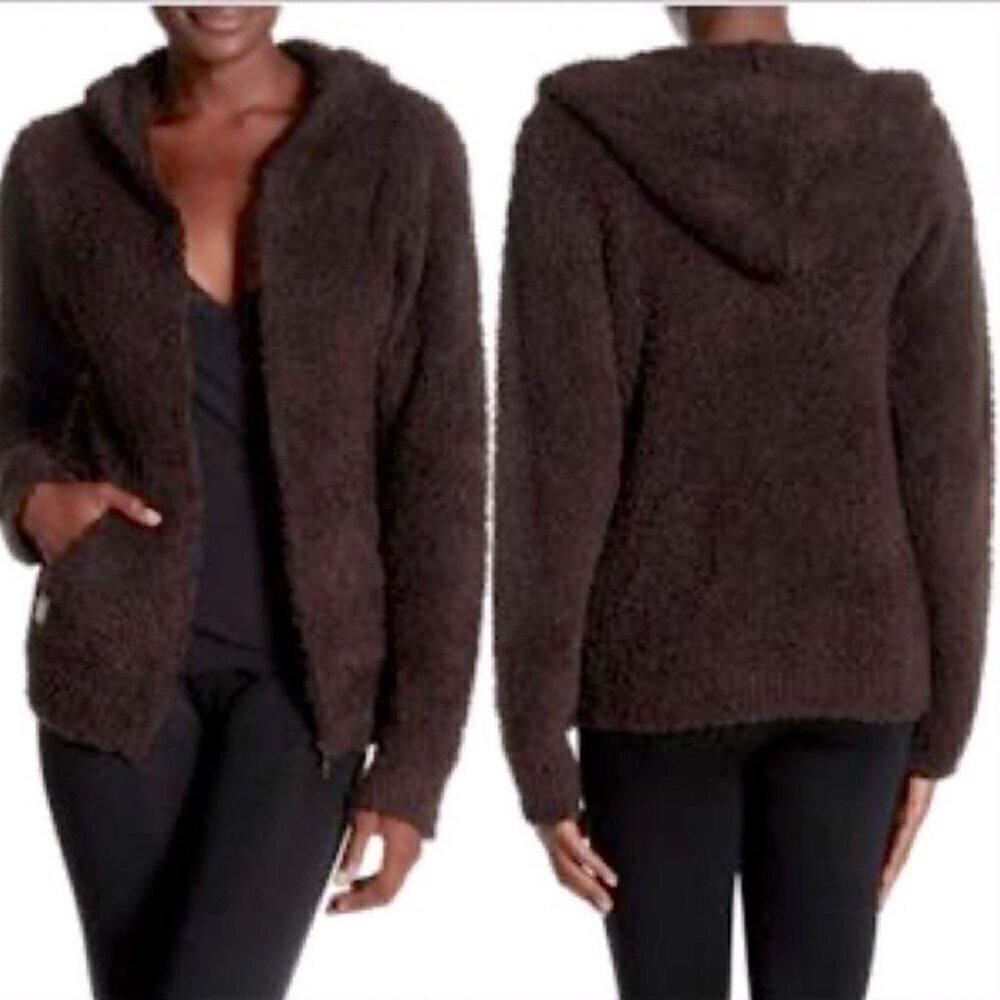 Barefoot Dreams CozyChic Relaxed Hoodie Fuzzy Jacket